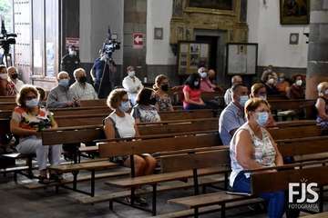 Eucaristía presidida por el obispo José Mazuelos y concierto de la Banda Municipal de Música por la festividad del Santo Cristo de Telde/Francisco Javier Santana.